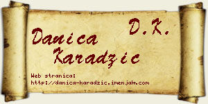 Danica Karadžić vizit kartica
